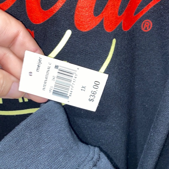 1020 Coca Cola Black and Red Logo Hoodie - Picture 5 of 5
